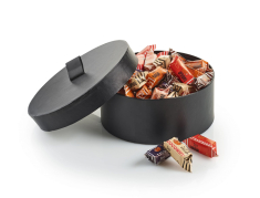 Sort m/Hank, Stor - Økologisk & Vegansk Fudge - Mix 600 g.