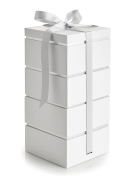 Stable &aelig;ske 4-lag hvid, 390 g.