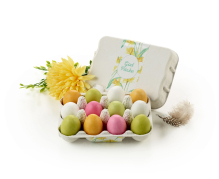 &AElig;ggebakker, 12 stk. Marcipan&aelig;g m/ sukkerskal, 190 g.