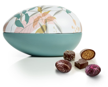 Metal&aelig;g Green Leaves, Luksus chokolade & Luksus&aelig;g, 250 g.