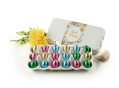 &AElig;ggebakker, 18 stk. Pralin&eacute;&aelig;g, 90 g.