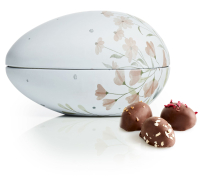 Metal&aelig;g Pink Flowers, &Oslash;kologisk Marcipan&aelig;g, 170 g.