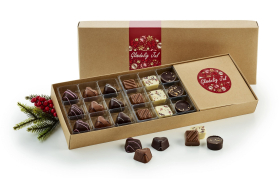 9 stk. Luksuschokolade & 9 stk. Marcipanhjerter 180 g.
