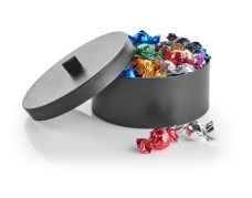 Sort m/Hank, Stor - Mixede Chokoladekugler 600 g.