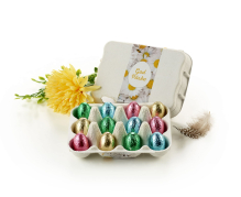 &AElig;ggebakker, 12 stk. Pralin&eacute;&aelig;g, 60 g.