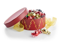 Rød Juletræ - Mixede Chokoladekugler