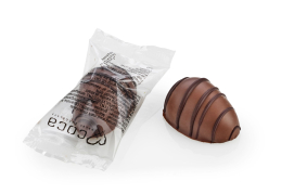 Flowpack Marcipan&aelig;g, Knus Nougat m/lys chokolade, 20 g.