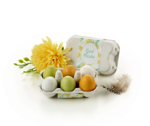 &AElig;ggebakker, 6 stk.  Marcipan&aelig;g m/ sukkerskal, 95 g.