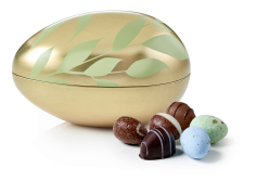 Metal&aelig;g Guld m. Gr&oslash;nne blade, Mixede P&aring;ske&aelig;g, 250 g.