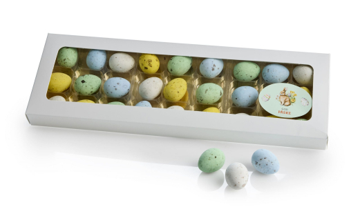 Hvid rude&aelig;ske, 27 stk Belgiske Fugle&aelig;g 295 g.