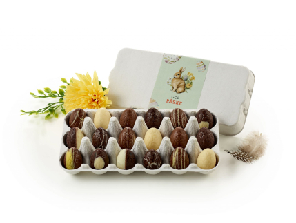 &AElig;ggebakker, 18 stk. Luksus&aelig;g, 160 g.