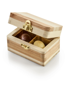 2-Farvet Tr&aelig;&aelig;sker, 2 stk. Luksus&aelig;g u.indpak., 18 g.