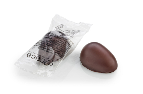 Flowpack Marcipan&aelig;g, Ren m/m&oslash;rk chokolade, 20 g.