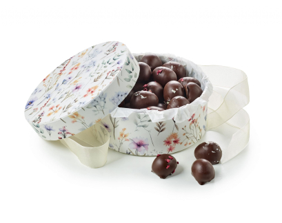 Rund Hatte&aelig;ske Summer Flowers, &Oslash;kologisk Marcipan&aelig;g, 500 g.