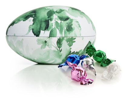 Metal&aelig;g Gr&oslash;n Blomst, Chokoladekugler, 150 g.