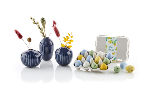 K&auml;hler - 3 stk. Hammersh&oslash;i Minivaser & Fugle&aelig;g - Bl&aring; - 2025