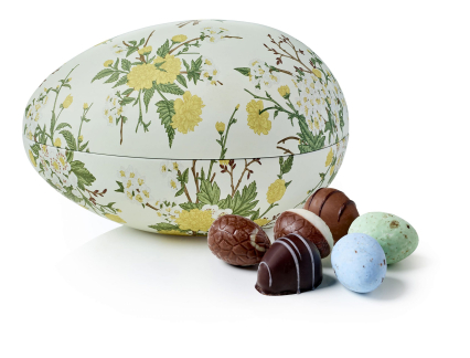 Metal&aelig;g Yellow Flowers, Mixede P&aring;ske&aelig;g, 250 g.