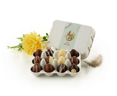 &AElig;ggebakker, 12 stk. Luksus&aelig;g, 110 g.