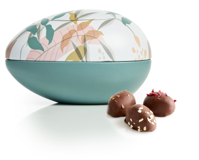 Metal&aelig;g Green Leaves, &Oslash;kologiske Marcipan&aelig;g, 170 g.