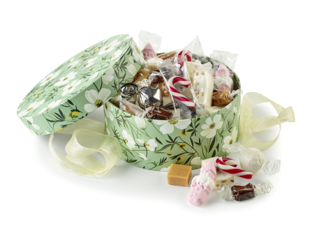 Gr&oslash;n m. Blomster, Stor - Julemix 600 g.