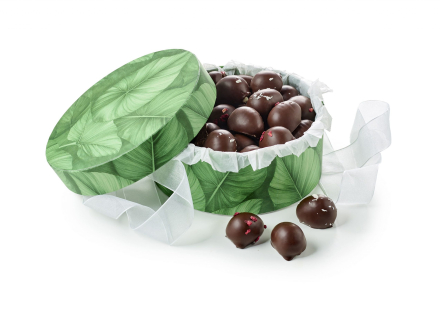 Rund Hatte&aelig;ske Green big leaf, &Oslash;kologisk Marcipan&aelig;g, 500 g.