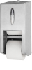 Toiletpapirdispenser ruller, Tork, T7 T7 Twin Steel, stainless steel 149mmx143mm x 325mm, 1 stk