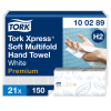 Tork 100289 Xpress Soft håndklædeark H2 hvid 21x150ark 