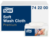 Tork 742200 Premium Soft vaskeklude 30x32cm hvid 135stk 