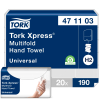 Papirhåndklæde Tork Xpress H2 Universal 2-lags 471103 3800stk/kar 