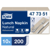 Tork 477351 Advanced servietter 33x33cm natur 200stk 