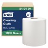 Tork 510104 W1 1lags aftørringsklud hvid 