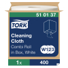 Tork 510137 W1/W2/W3 1lags aftørringsklud hvid 