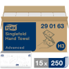 Tork 290163 Singlefold Advanced håndklædeark H3 15x250ark 