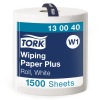 Tork 130040 Plus W1 1lags aftørringspapir hvid 