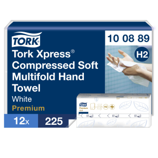 Tork H2 Premiun Z-lag håndkældeark