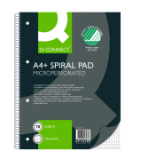 Q-connect kollegieblok 70g A4+ kvadreret 4 huller