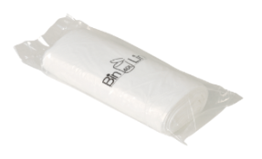 Spandepose med stjernebund, ABENA Bin-Line, 40 l, hvid, LLDPE/virgin, 60x90cm
