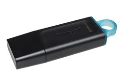Kingston DataTraveler Exodia 64GB USB 3.2 Gen 1 USB stick Sort Blå