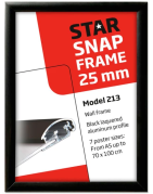 Snapramme 25mm A4 sort 