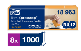 Disp. napkin Xpr.snap Ex Soft Orange