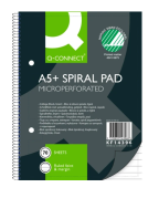 Q-connect kollegieblok 70g A5+ linjeret 2 huller