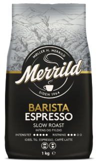 Merrild Barista Espresso hele kaffebønner 1kg 