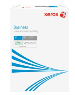 Xerox, Business, white, Ubestr&oslash;get Kopipapir, tr&aelig;fri ECF, 80g/m2, 210mm x 297mm, A4, Smal bane, pakke a 500 ark 70 % PEFC Certified EU-milj&oslash;m&aelig;rke 003R92820